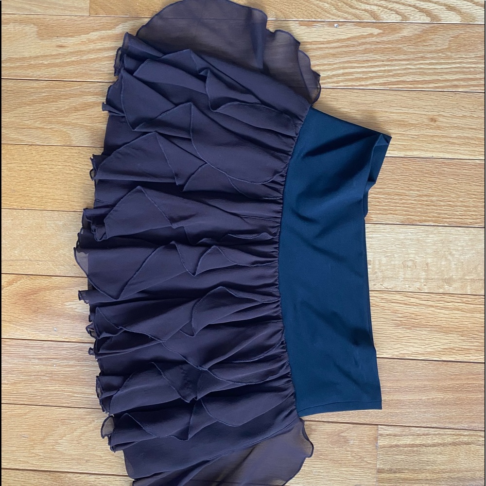 Bebe chocolate tulip skirt